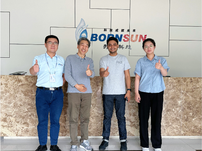 Nepal customer visit BORNSUN for communication